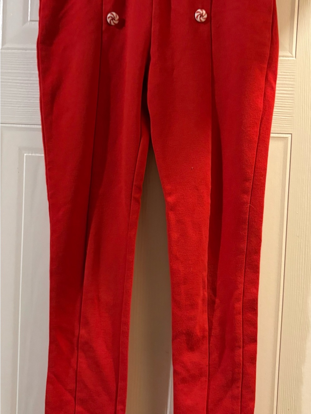 Gymboree Red Girls Casual Pants with Candy-Accent Buttons